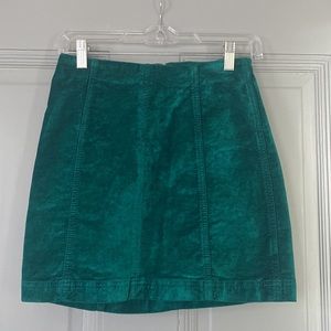 Free people velvet modern femme skirt